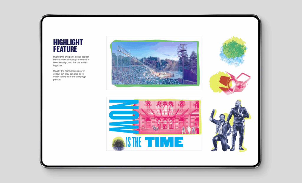 Sample page of the brand guide that directs how to use photography.